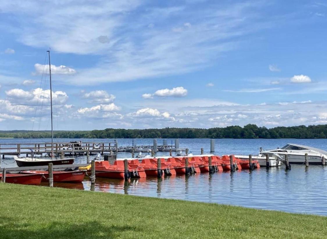 Modernes Ferienhaus Mit 3 Schlafzimmern In Der Naehe Vom Scharmuetzelsee Wendisch Rietz Exterior foto